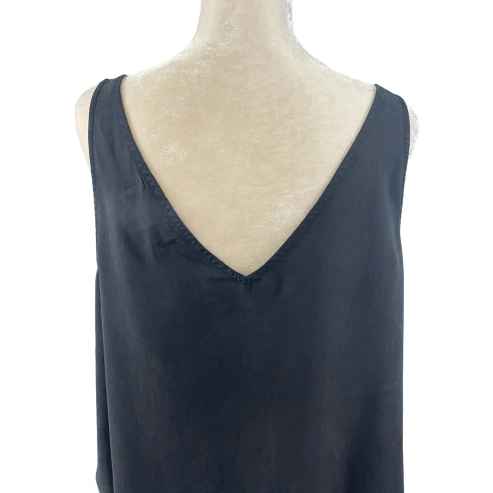 Cloth & Stone Black Tank Top Fray Edge Size XL - Picture 5 of 5